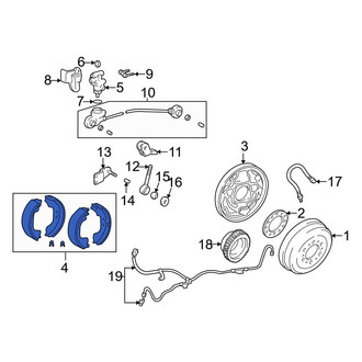 Toyota OE - Rear Drum Brake Shoe