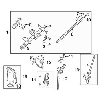Toyota OE - Steering Column Assembly (Floor Shift, W/O Tilt), (Base / SR5 Automatic Tr)