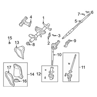 Toyota OE - Steering Column Assembly (Floor Shift, W/O Tilt), (Automatic Tr)