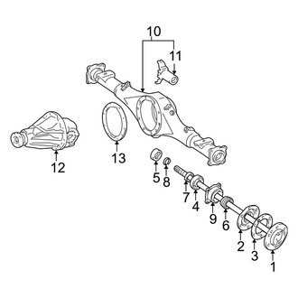 Toyota OE - Rear Suspension - Axle & Differential