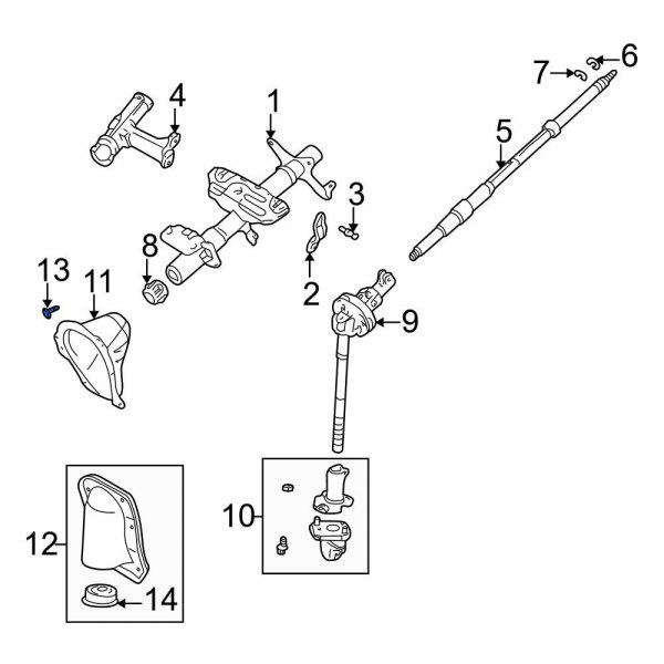 Steering Coupling Boot Clip