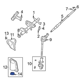 Toyota OE - Steering Coupling Boot Seal