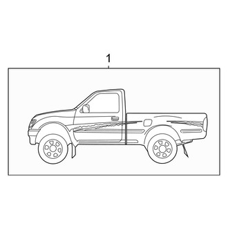Toyota OE - Stripe Tape (Base Regular Cab)