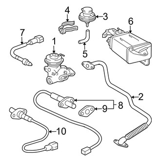 Toyota OE - Emission System - Emission Components (4WD 3.4L)