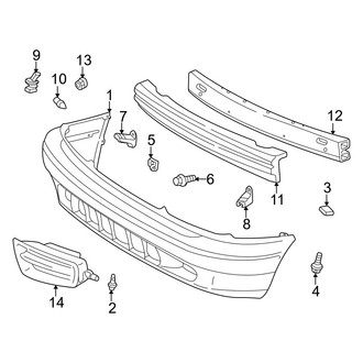 Toyota OE - Front Bumper - Bumper & Components