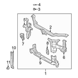 Toyota OE - Radiator Support