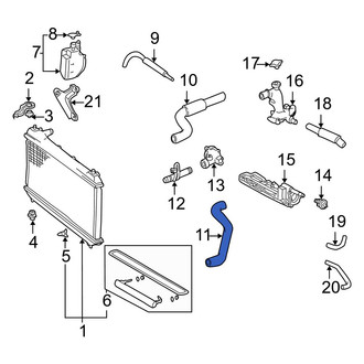 Toyota OE - Lower Radiator Coolant Hose