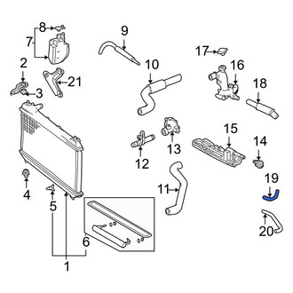 Toyota OE - Engine Coolant Bypass Hose