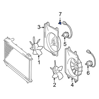 Toyota OE - Engine Cooling Fan Blade Clip