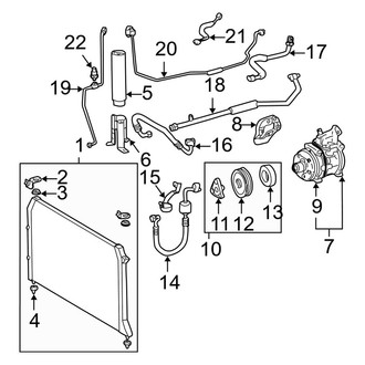 Toyota OE - Air Conditioner & Heater - Condenser, Compressor & Lines