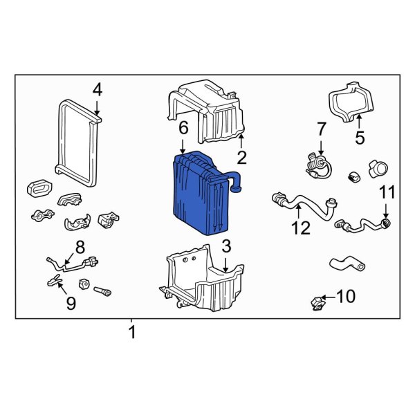 A/C Evaporator Core