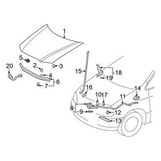 Toyota OE - Hood Plug