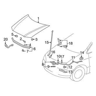 Toyota OE - Hood & Components