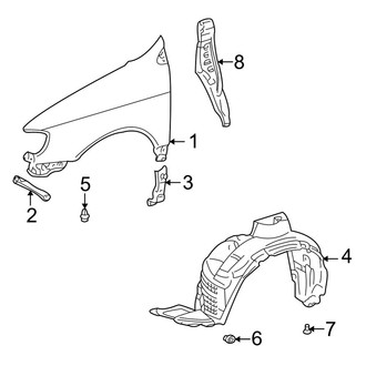 Toyota OE - Fender & Components