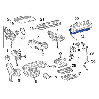 Toyota OE - Left Engine Valve Cover Gasket