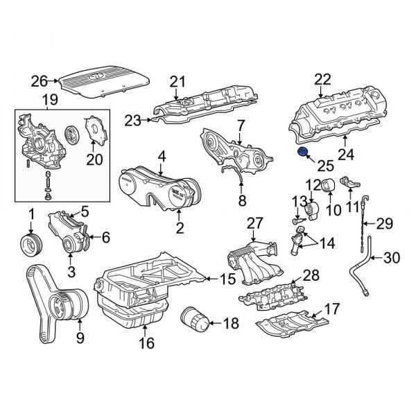 Engine Valve Cover Washer Seal