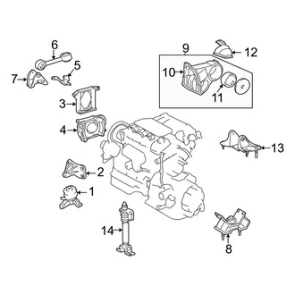 Toyota OE - Engine / Transaxle - Engine & Transmission Mounting