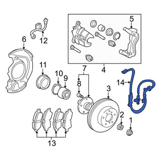 Toyota OE - Front Right ABS Wheel Speed Sensor