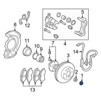 Toyota OE - Front Wheel Bearing Dust Cap