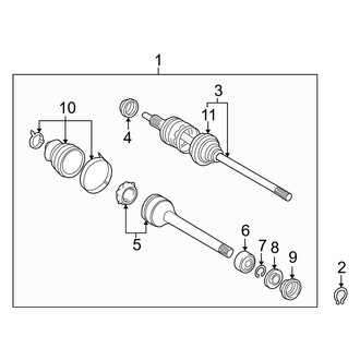 Toyota OE - Front Suspension - Drive Axles