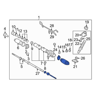 Toyota OE - Rack and Pinion Assembly