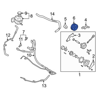 Toyota OE - Power Steering Pump Pulley