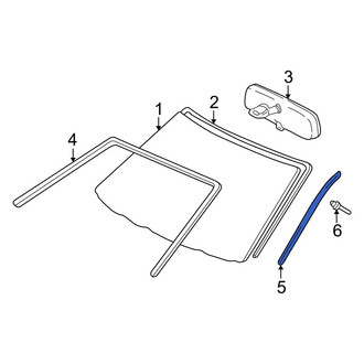 Toyota OE - Front Left Windshield Molding