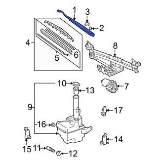 Toyota OE - Front Right Wiper Arm