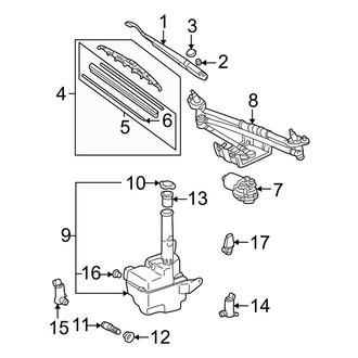 Toyota OE - Windshield - Wiper & Washer Components