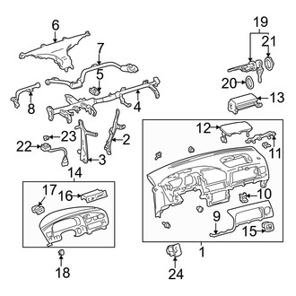 Toyota OE - Instrument Panel (Panel & Upper Components)
