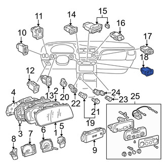 Toyota OE - Right Door Window Switch