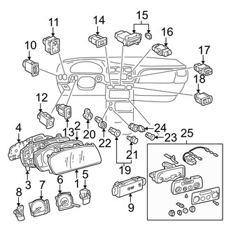 Toyota OE - Instrument Panel - Cluster & Switches