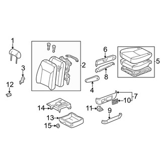 Toyota OE - Seats & Tracks - Front Seat Components (Passenger Seat)