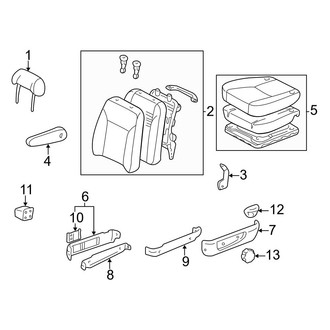 Toyota OE - Seats & Tracks - Front Seat Components (Driver Seat)