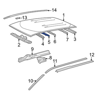 Toyota OE - Roof Bow