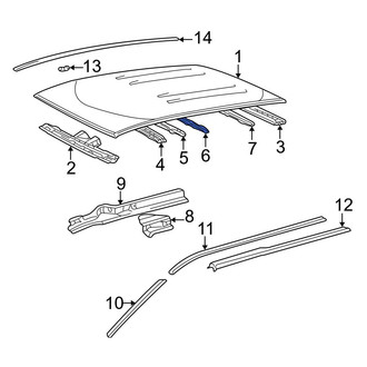 Toyota OE - Roof Bow