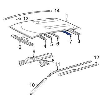 Toyota OE - Roof Bow