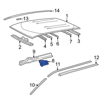 Toyota OE - Left Inner Roof Side Rail
