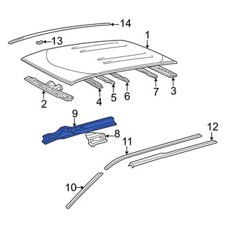 Toyota OE - Left Inner Roof Side Rail