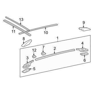 Toyota OE - Roof - Luggage Carrier (W/O Sunroof)
