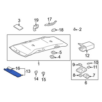 Toyota OE - Left Sun Visor