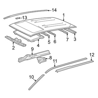 Toyota OE - Roof & Components (With Sunroof)