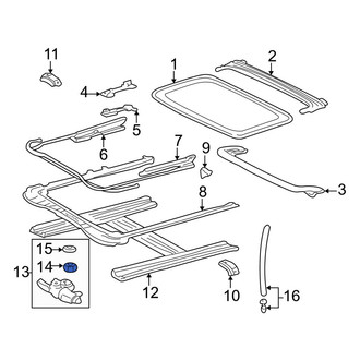 Toyota OE - Sunroof Motor