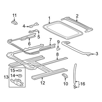 Toyota OE - Roof - Sunroof (With Sunroof)