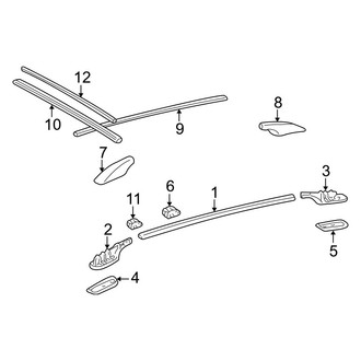 Toyota OE - Roof - Luggage Carrier (With Sunroof)
