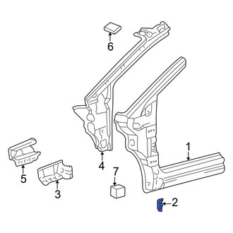 Toyota OE - Body A-Pillar Reinforcement