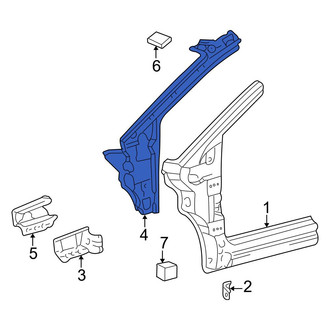 Toyota OE - Left Inner Body A-Pillar