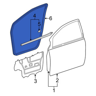 Toyota OE - Front Left Door Seal