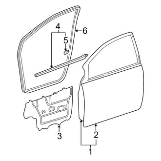 Toyota OE - Front Door - Door & Components
