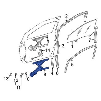 Toyota OE - Front Left Window Regulator
